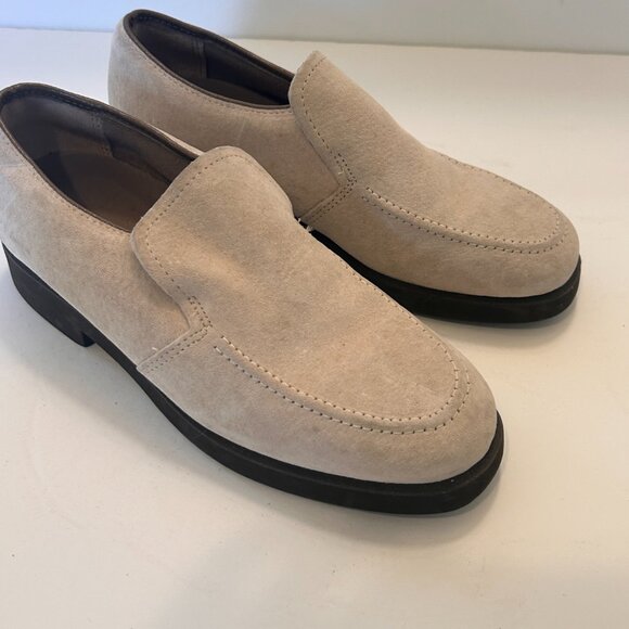 Hush Puppies Slip on Loafer Women Shoe Size 7 Beige Suede leather NEW - Picture 6 of 9